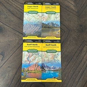 Banff + Jasper National Parks Topographic Maps
